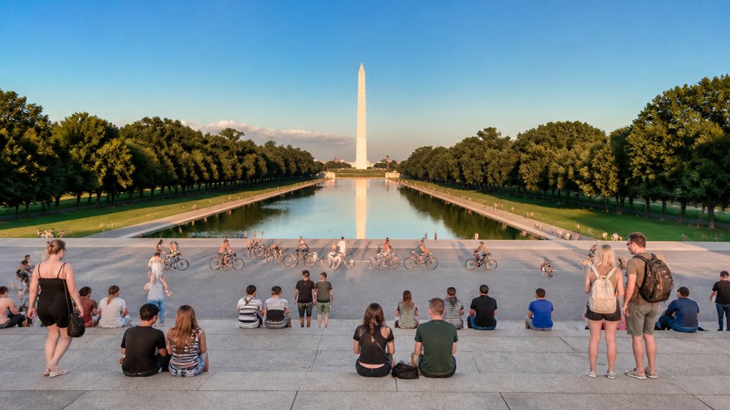 free monuments along mall