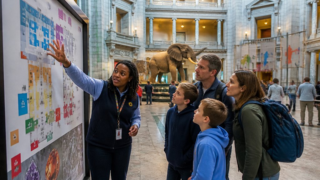 map guides efficient museum navigation