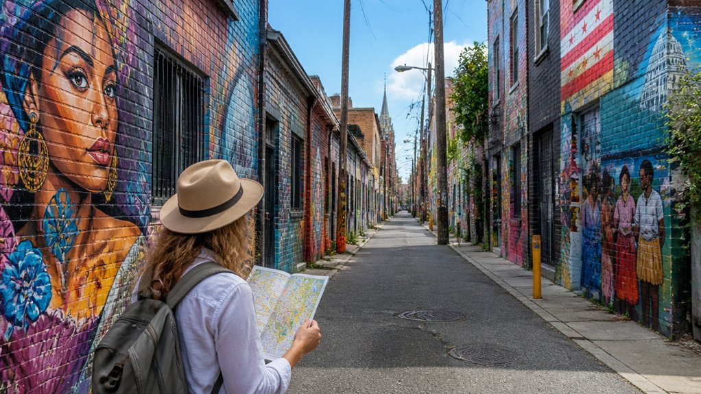 maps guide dc mural hunting