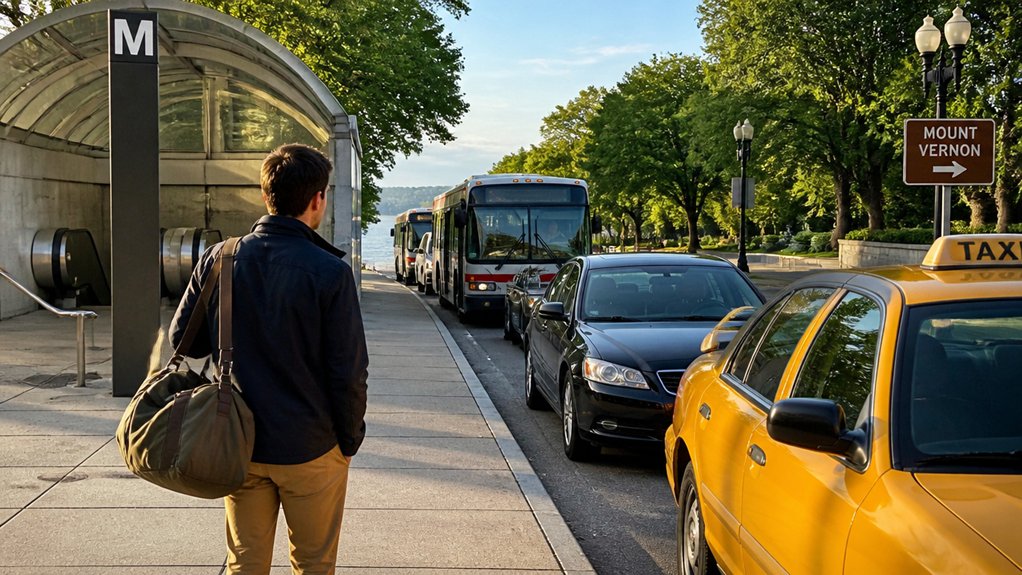 multiple transport options to mount vernon