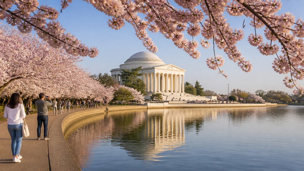 sunrise sunset cherry blossoms