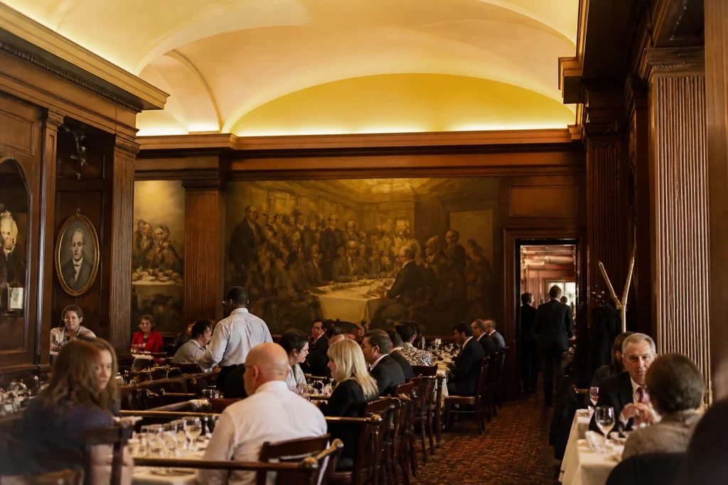 Dining interior at Old Ebbitt Grill near the White House