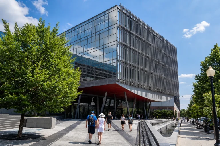 Exterior of the International Spy Museum in Washington DC