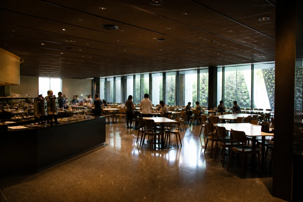 Dining area inside Sweet Home Café at the National Museum of African American History and Culture