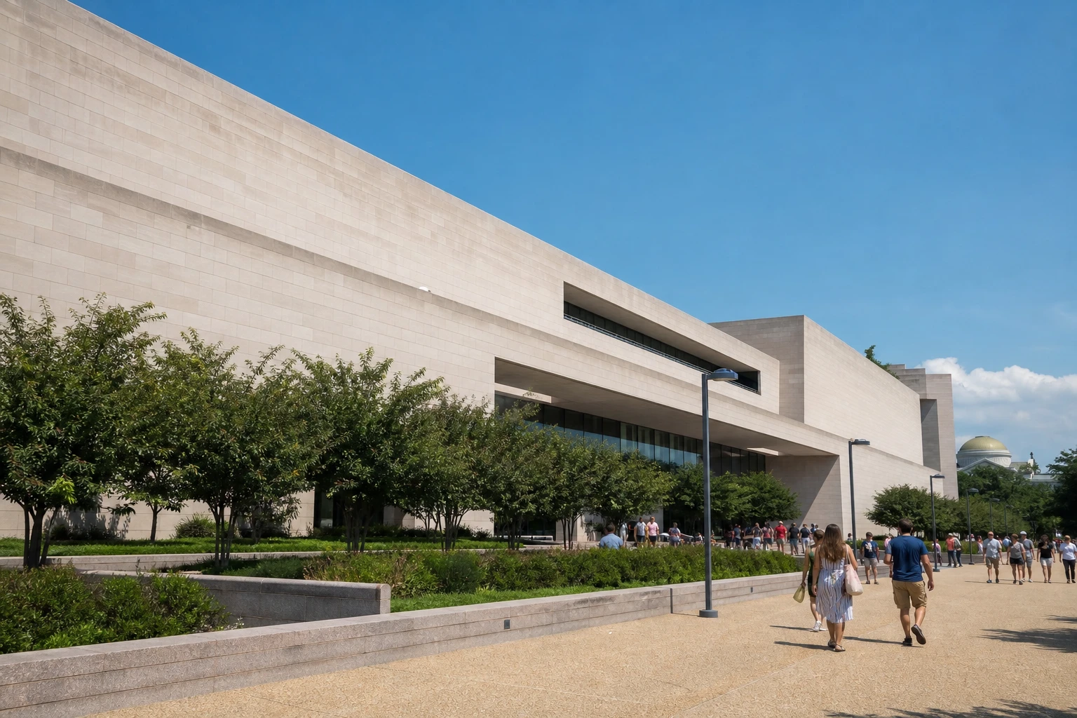 Exterior of the Smithsonian National Air and Space Museum in Washington, DC