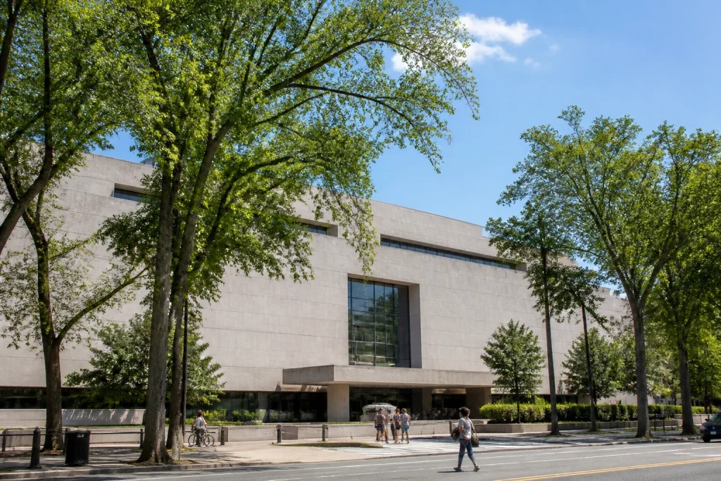 Exterior of the Smithsonian National Museum of American History in Washington DC.