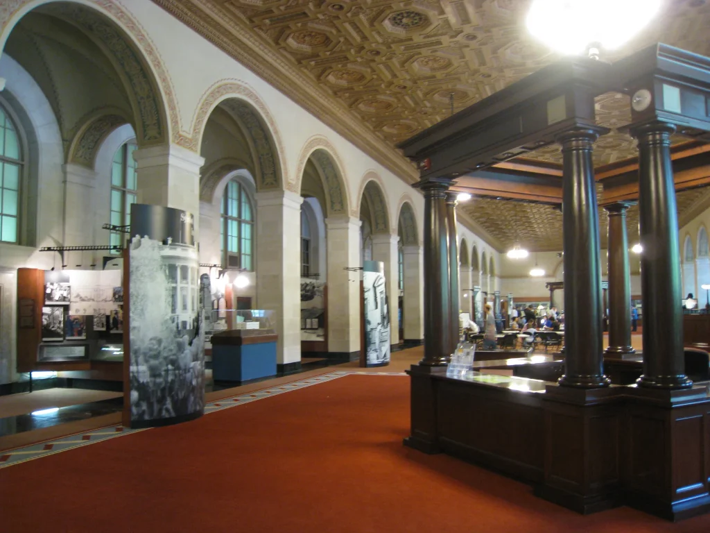 Interior displays at the White House Visitor Center in Washington DC