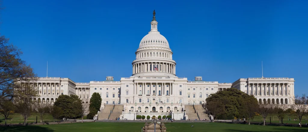 United States Capitol seen from Capitol Hill in Washington DC